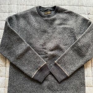 Filson Keyport Wool Crewneck Sweater in Charcoal Heather - Men's Medium